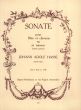 Hasse Sonata d-minor Opera Prima Flute and Piano[Bc]