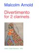 Arnold Divertimento Opus 135 2 Clarinets