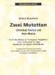 Bruckner 2 Motetten - Christus factus est und Ave Maria fur 10 Blechblaser Partitur und Stimmen (3 Trompeten Flügelhorn (Trompete) Horn 4 Posaunen + Tuba) (Bearbeitet von Rupert Schmidhuber)