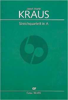 Kraus Quartet A-major VB 185 (Op.1 No.1) (Gottingen-Quartett) (Score/Parts) (edited by Sonja Gerlach)