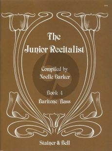 The Junior Recitalist Vol.4 Baritone-Bass (edited by Noelle Barker)