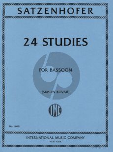 Satzenhofer 24 Studies for Bassoon (Simon Kovar)