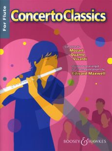 Concerto Classics (Concertos by Mozart-Quantz & Vivaldi) (Flute-Piano) (edited by Edward Maxwell)