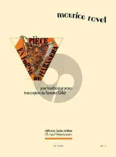 Ravel Piece en forme de Habanera Hautbois et Piano (Gillet Hautbois et transcription Cor Anglais par G.A.Leduc)