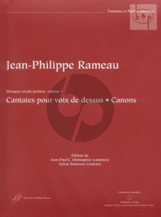 Musique Vocale Profane Vol.1 (Cantatas and Canons) (High Voice-Fl.- 2 Vi.-Bc)