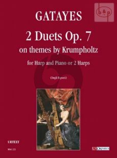 2 Duets on Themes of Krumpholtz Op.7 Harp-Piano (or 2 Harps)