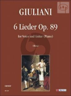 6 Lieder op.89 (Voice-Guitar[Piano])