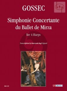 Simphonie Concertante du Ballet de Mirza (4 Harps) Score - Parts