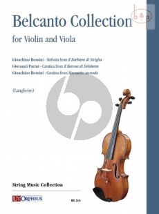 Belcanto Collection for Violin and Viola