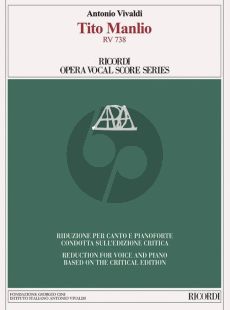 Vivaldi Tito Manlio RV 738 Vocal Score (edited by Alexander Borin)