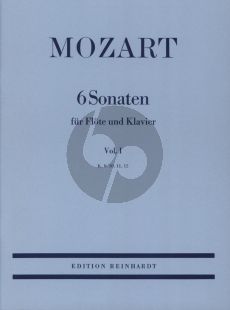 Mozart 6 Sonaten Vol.1 (KV 10 - 11 - 12) fur Flote und Klavier (Herausgeber Joseph Bopp)