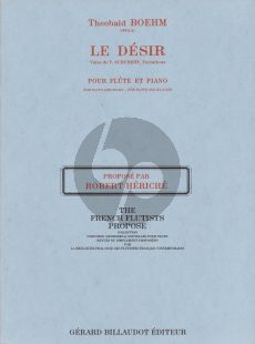 Boehm Le Desir (Fantaisie sur un Air de Schubert) Op.21 (edited by Robert Heriche)