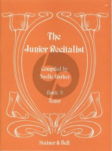 The Junior Recitalist Vol.3 Tenor (edited by Noelle Barker)