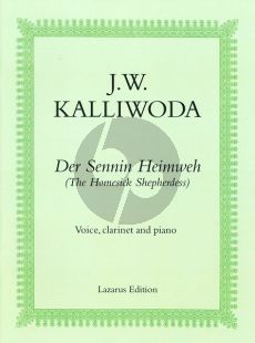 Kalliwoda Der Sennin Heimweh Op.236 Medium/High Voice-Clarinet[Bb][or Viola]-piano (The Homesick Shepherdess) (ed. by Colin Bradbury)