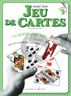 David Jeu de Cartes vol.2 for Alto Saxophone - Piano