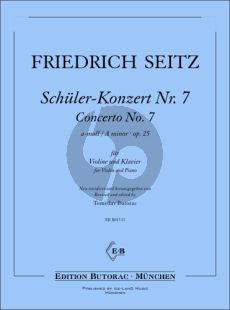 Seitz Schüler-Konzert No. 7 a-moll Op. 25 für Violine und Klavier (Tomislav Butorac)