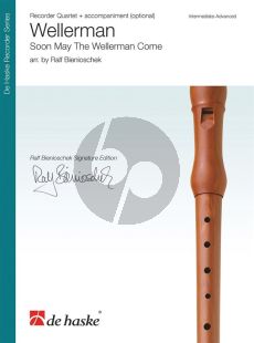 Wellerman - Soon May The Wellerman Come for Recorder Quartet (SATB) with Accompaniment (opt.) (Score/Parts) (arr. Ralf Bienioschek)