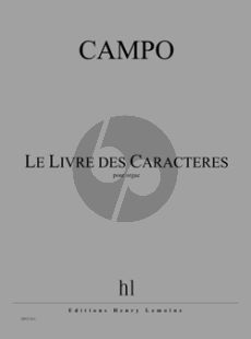 Campo Le Livre des Caractères pour Orgue