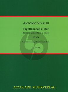 Vivaldi Concerto C-major RV 474 Bassoon-Strings and Bc (piano reduction) (Jean-Christophe Dassonville)