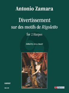 Zamara Divertissement sur des motifs de “Rigoletto” for 2 Harpes (Score/Parts) (Anna Pasetti)