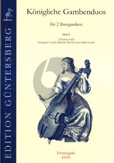 Konigliche Gambenduos Vol. 4 3 Sonaten nach A.Corelli-M.Mascitti-J.M.Leclair) (2 Bassgamben) (Günter und Leonore von Zadow)