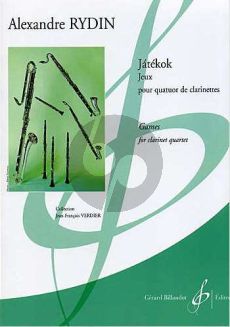 Rydin Jatekok (Jeux) (3 Clar.[Bb]-Bass Clar.[Bb]) (Score/Parts) (grade 7)