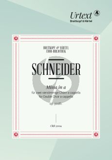 Schneider Missa a-moll SSAATTBB (Choral Score) (edited by Nick Pfefferkorn)