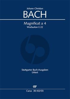 Bach Magnificat a 4 Warb. E 22 Soli-Chor-Orchester (Klavierauszug)