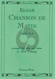 Elgar Chanson de Matin Op. 15 No. 2 for Oboe and Piano (arr. Jerry Lanning)