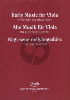 Old Music for Viola Viola-Piano (Ferenc Brodszky)