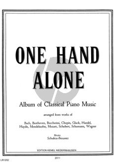 Album of 17 well-known Pieces arranged for either left hand or right hand solo (Bruno Schultze-Biesantz)