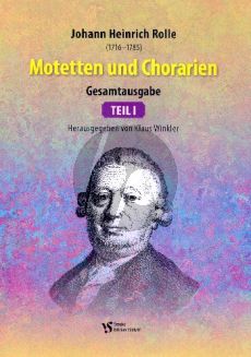 Rolle Motetten und Chorarien Teil 1 (Strube) (herausgegeben von Klaus Winkler)