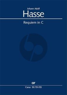 Hasse Requiem in C-dur Soli-Chor-Orchester (Klavierauszug) (Wolfgang Hochstein)