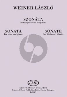 Weiner Sonata Viola and Piano (Edited by Lukács Pál)