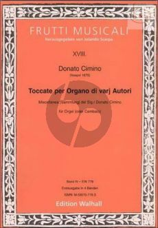 Toccate per Organo di varj Autori Vol.4