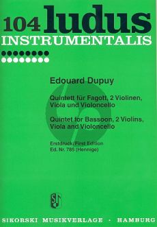 Dupuy Quintett Fagott-2 Vi.-Va.-Vc. (Stimmen) (Henninge)