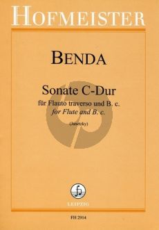 Benda Sonata C-major Flute and Piano (edited by Kurt Janetzky)