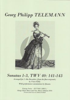 Telemann Sonatas 1-3 TWV 40:141–143 2 Treble Recorders (transcr. Vince kelly)