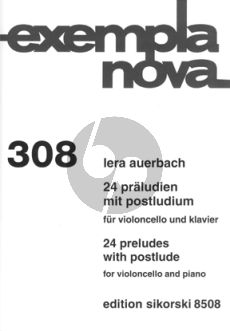 Auerbach 24 Präludien mit Postludium für Violoncello und Klavier