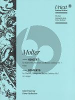 Molter Konzert Nr.1 A-dur for Clarinet in A or D and Basso Continuo (Becker-Obst)