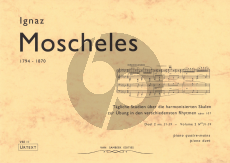 Moscheles Tagliche Studien uber die harmonisierten Skalen zur Ubung in den verschiedensten Rhythmen Op.107 Vol.2 No.31-59 for Piano 4 Hands