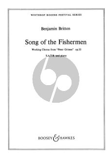 Britten Song of the Fisherman SATB and Piano (from Peter Grimes Op.33)