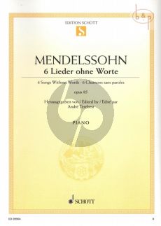 6 Lieder ohne Worte Op.85