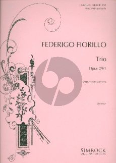 Fiorillo Trio Op. 29 No.1 Flöte-Violine und Viola (Stimmen)