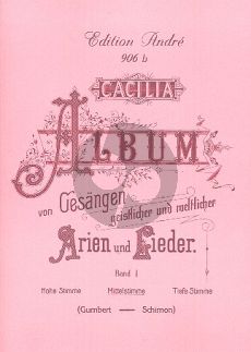 Caecilia Album Vol.1 Mittel (Geistliche- und Weltliche Arien und Lieder)