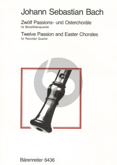 Bach 12 Passions- & Osterchorale (SATB) (Partitur) (Haras)