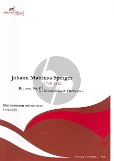 Sperger Concerto A-major No.17 Double Bass-Orch. (piano red.)