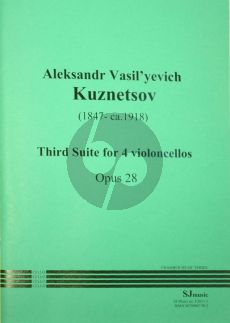 Kutznetsov Suite No. 3 Op. 28 4 Violoncellos (Score/Parts)