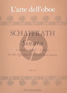 Schaffrath Sonata d-minor Oboe [Fl./Vi.] and Bc (edited by Hugo Ruf)