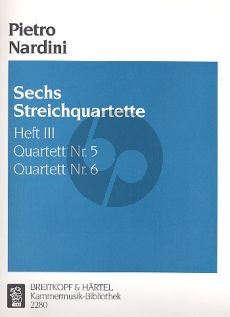 Nardini 6 String Quartets Vol.3 (No.5-6) (G-dur/Es-dur) (Parts)